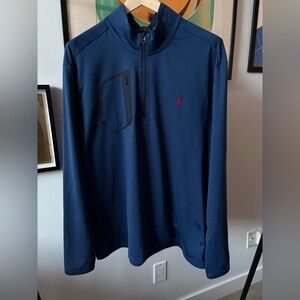 Polo Ralph Lauren Tech 1/4 Zip Shirt Active Wear Athleisure Wicking Blue XXL